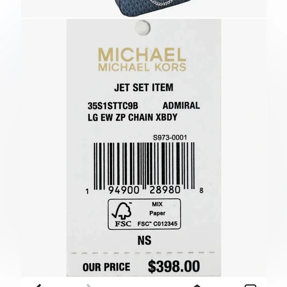 Michael Kors Jet Set Large East West Signature Leather Crossbody
Handbag - Picture 14 of 15